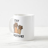 Mug Restez Pawsitif (Devant gauche)