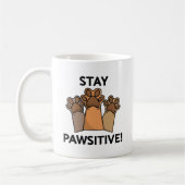 Mug Restez Pawsitif (Gauche)