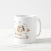 Mug Restez Pawsitive Mignon Teckel (Devant droit)