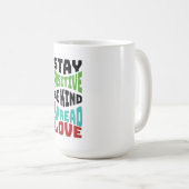 Mug Restez Positif (Devant droit)