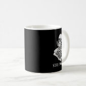 Mug Restez positif Jamais mieux Skeleton Drôle Hallowe (Devant droit)