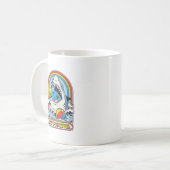 Mug Restez positif requin rétro été (Devant gauche)