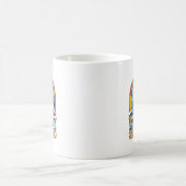Mug Restez positif requin rétro été (Centre)