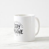 Mug Restez positif Sunburst Tee (Devant droit)