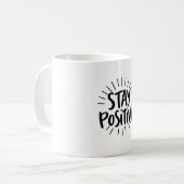 Mug Restez positif Sunburst Tee (Devant gauche)
