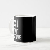 Mug Restez positifs Valeur absolue Math Drôle Professe (Devant gauche)