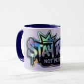Mug Restez Réel Pas Parfait | Inspirant (Devant gauche)