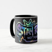 Mug Restez Réel Pas Parfait | Inspirant (Devant gauche)