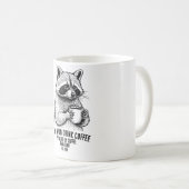 Mug Restez Sauvage Buvez du Café - Amateur de café drô (Devant droit)