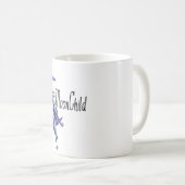 Mug Restez sauvage Lune Enfant Lune Fée Fée Violet (Devant droit)