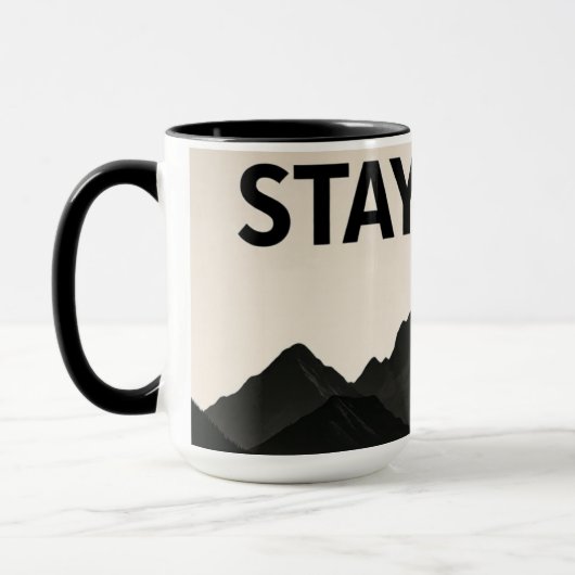 Mug Restez Sauvage – Phrase Audacieuse et Libre  (Gauche)