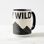 Mug Restez Sauvage – Phrase Audacieuse et Libre  (Devant droit)