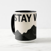 Mug Restez Sauvage – Phrase Audacieuse et Libre  (Devant gauche)