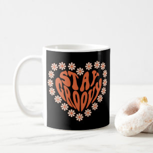 Mug Restez Super Coeur Avec Fleurs