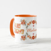 Mug Restez Super Retro Boho fleurs marguerite design f (Devant gauche)