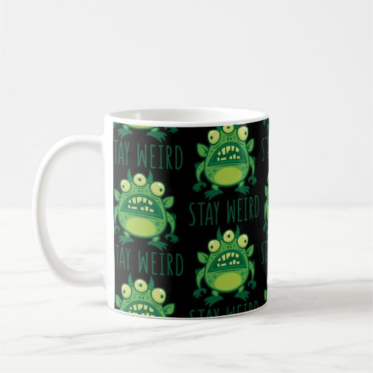 Mug Restez un monstre Alien bizarre (Gauche)