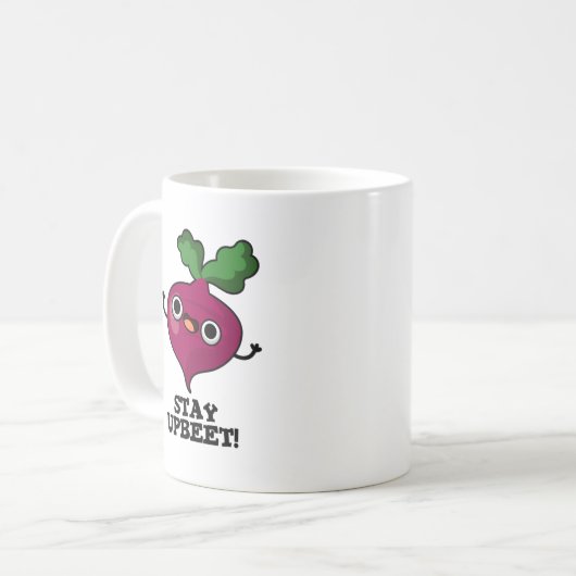 Mug Restez Upbeet Funny Veggie Beet Pun (Devant gauche)