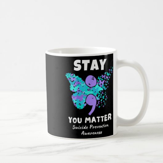Mug Restez votre papillon de sensibilisation à la prév (Droite)