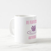 Mug Restez Vrai, Restez Audacieux : Intrépide Authenti (Devant gauche)