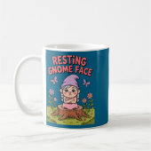 Mug Resting Gnome Face Cute Funny Christmas Kawaii Car (Gauche)