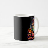 Mug Resting Witch Face Funny Sarcastic Halloween Rude  (Devant droit)