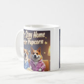 Mug Restons à la maison et commandez des chiens de car (Devant gauche)