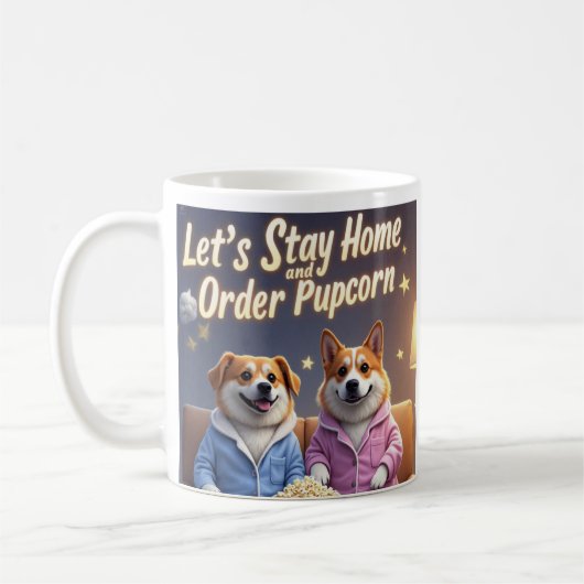 Mug Restons à la maison et commandez des chiens de car (Gauche)