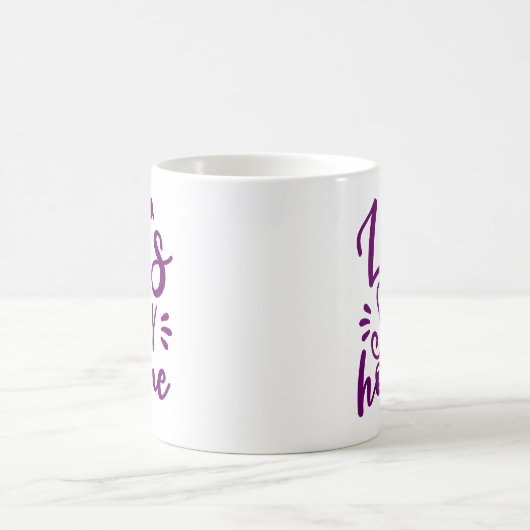 Mug Restons à la maison violet (Centre)