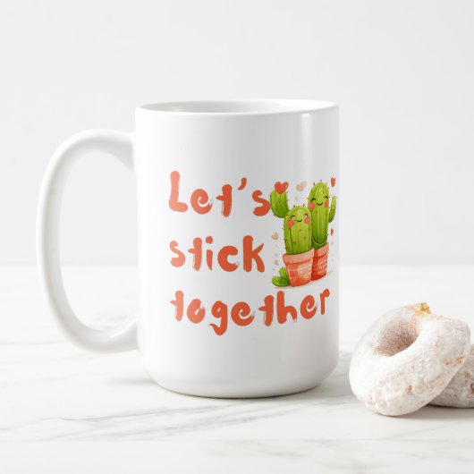Mug Restons ensemble. (Avec donut)