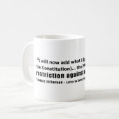 Mug Restriction contre des monopoles Thomas Jefferson (Devant gauche)