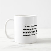 Mug Restriction contre des monopoles Thomas Jefferson (Gauche)