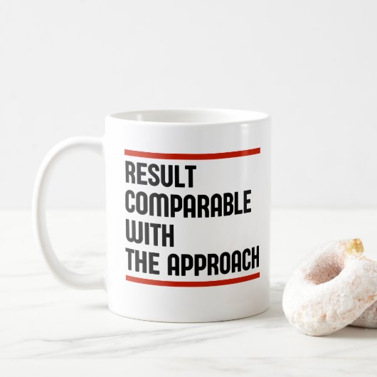 Mug Résultat Comparable À L'Approche (Avec donut)