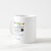 Mug Résultat de recherche de médecin personnalisé le m (Devant gauche)