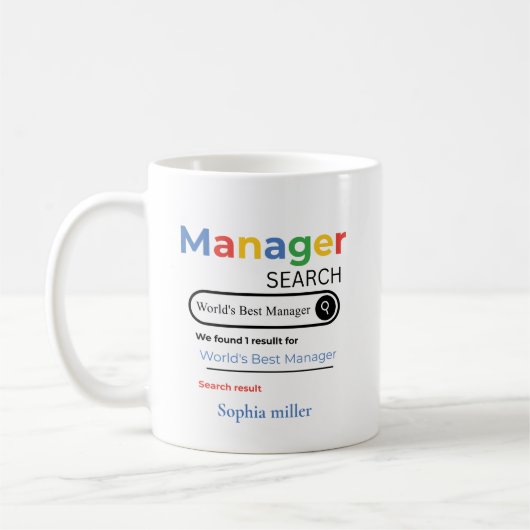Mug Résultat de recherche de médecin personnalisé le m (Gauche)