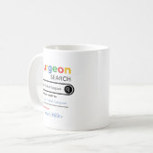Mug Résultat de recherche personnalisé du meilleur chi (Devant gauche)