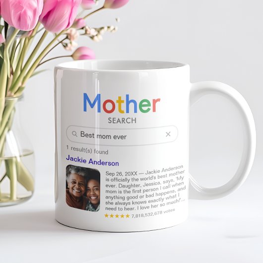 Mug Résultats de recherche drôles de la meilleure mère