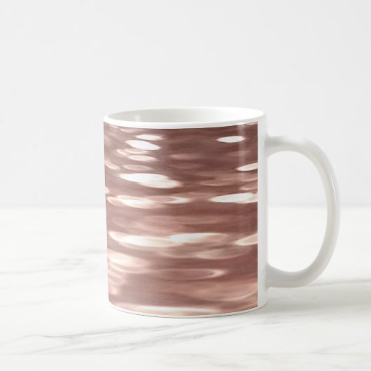 Mug Résumé #3 : Rose cuivre doré scintillant (Droite)
