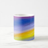Mug Résumé abstrait violet et rayon doré (Centre)