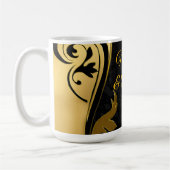 Mug Résumé avec accents Gold sur Black & White (Gauche)
