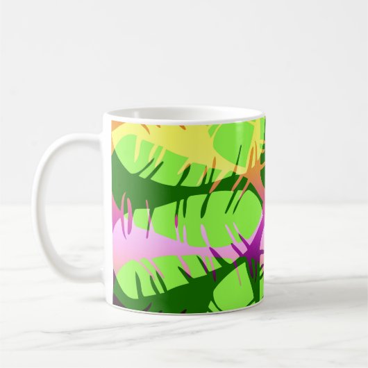 MUG RÉSUMÉ BOTANIQUE FEUILLES DE BANANIER (Gauche)