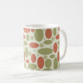 Mug Résumé rétro brun beige vert galets pierre de mer (Devant droit)