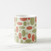 Mug Résumé rétro brun beige vert galets pierre de mer (Centre)