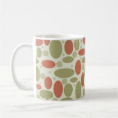 Mug Résumé rétro brun beige vert galets pierre de mer (Gauche)