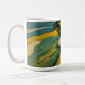 Mug Résumé Zone agricole et champ vert vague (Gauche)