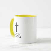 Mug Résurrection dimanche Croix chrétienne Pâques (Devant gauche)