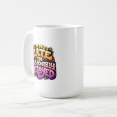 Mug Retardé avec Style Typographie Drôle (Devant gauche)