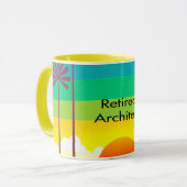 Mug Retired Architect (Devant gauche)