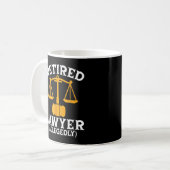 Mug Retired Lawyer Allegedly Funny Attorney Retirement (Devant gauche)