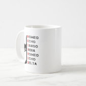Mug Retired Lot 2026 Phonetic Alphabet Retirement Gift (Devant gauche)