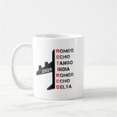 Mug Retired Lot 2026 Phonetic Alphabet Retirement Gift (Gauche)